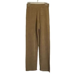 Zara Open Knit Linen High Waist Pants NWT